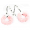 Поножи Fetish Pleasure Fluffy Leg Cuffs розовые